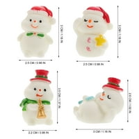 Minijaturni snjegovinski kipni snjegovi za snjegovine figurice mikro-pejzažne snježne ukrase