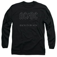 ACDC - nazad u crnu - majica s dugim rukavima - X-velika