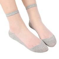 Ženske čarape Solidne boje Osnovne čarape Višestruki izbor Jednostavne staklene čarape sive