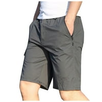 Muške kratke hlače na čišćenju za 6 $ muški ljetni džep patentni zatvarač bodybuilding džepne kratke