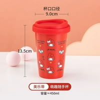 Sanrio Kuromi Ceramic Cup My Melody Kawaii Hello Kitty Stuff Anime Slatka crtani ručni šalica za kavu