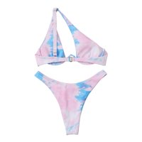 HHEI_K Womens Trake Sexy Bikini Split kupaći kostim dva kupa kupanja bikini za žene