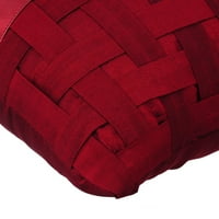 Navlake za jastuke, Crveni jastuk Dekorativni, luksuzni crveni jastuk, svilena jastučna futrola, košarica