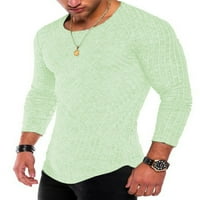 Muški pamučni posteljina dugih rukava majica Ležerne prilike pulover