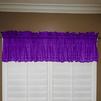 Pamučna prozora u prozoru Valance Wid Purple