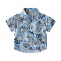 Uccdo Ljetni mali dječaci Ležerne majica s kratkim rukavima Kids Boy Revel Majice Dječja odjeća Havajska