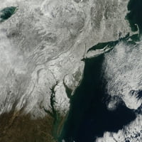 4. januara, - satelitski pogled na snijeg na sjeveroistoku Posteri za poster