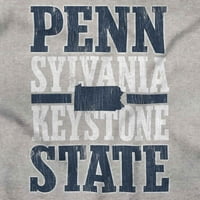 Pennsylvania PA Keystone State Shaping Hoodie Dukserice Žene Muškarci Brisco Marke 5x