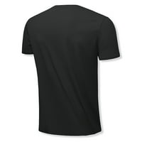 Muške vježbe Atletska košulja Brzi suhi kratki rukovi T-majice posade vrat trčanje crni xl