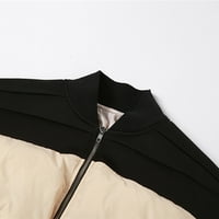 Binmer kaput za ženske jakne zadebljane plus veličine blokiranja boje za blokiranje ovratnika od labavog