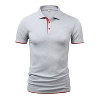 Golf košulje za muškarce muško proljeće ljeto čisto pamuk kratki rukav gornji dvostruki gumb pune boje