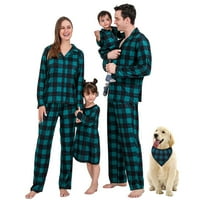 Porodica koja odgovara pidžamama za božić za odrasle Kid pas dugih rukava sa dugim rukavima pantalone