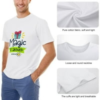 Magija je oko muške majice pamuk casual kratkih rukava poklon tee bijelo-magija oko 4xl