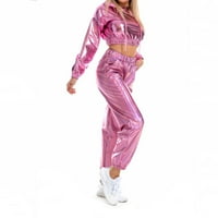 Ženski modni holografski ulični klub Cool sjajne kauzalne pantalone