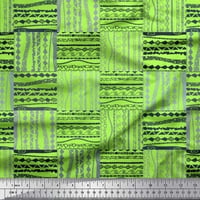 Soimoi Green Poly Georgette tkanina geometrijska afrička tiskana tkanina široka