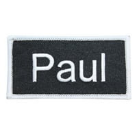 Paul Ime tag Patch Uniform ID radne košulje Znački izvezeni gvožđe na Aplikaciji