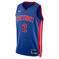 Unise Nike Cade Cunningham Blue Detroit Pistons Swingman Jersey - Icon Edition