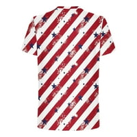 Patriotske majice za muškarce, 4. jula Muške košulje kratkih rukava Casual Slim Fit Smiješni ispis Tee