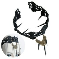 Bestonzon Women Punk trake za glavu Cvijeće čipka za čipke za čipke za konus kosu za kosu za kosu za