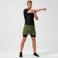 Muški u teretani Trčanice Atletska vježba za muškarce Brze suhe kratke hlače sa džepovima sa patentnim