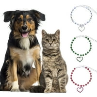 Ogrlica za mačku prerušiti se fino izrada elegantni kućni ljubimac mačji kat rhinestones ogrlica privjesak