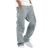 Muške hlače Pješačke teretne hlače Čvrsto povremeni džepovi na otvorenom ravno tipom fitness pantalone