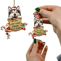 Božićni dekorški pas Božićni ukras lijepi poklon