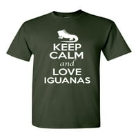 Budite mirni i ljubavni Iguanas Lizard životinja ljubavnika za odrasle majica Tee