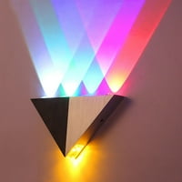 Šareno 5W aluminijumska trokuta LED zidna lampica modernu kućnu rasvjetu unutarnje ukrašavanje na otvorenom