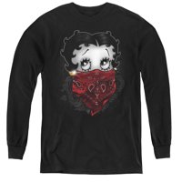 Betty Boop - Bandana & Roses - Majica s dugim rukavima za mlade - Medium