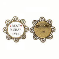 Najbolja medicinska sestra ikad citira poštovane cvjetne broš pinove nakita za djevojčice