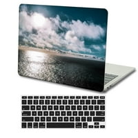 Kaishek plastična zaštitna futrola Tvrdi poklopac kompatibilan izdanje Macbook Air S + crni poklopac