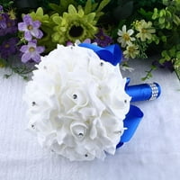 Eastjing Wedding Buquet, Bridal Buket Umjetno cvijeće, Kristalne ruže Pearl djeveruše Vjenčani buket
