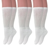 Dugi pamučni jastuk čarapa parovi bijele ležerne čarape veličine 9-11