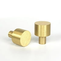 Trešnja u. Čvrsta zlatna brusirana mesingana završetka okrugla ukrasna gumba za teške i izdržljive ormare