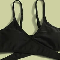 Yuwull kupaći kostimi za žene Čvrsti ženski vijski vinični pojas bikini set Bikini set Dubokog V izrez