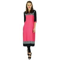 Indijski dizajner Phagun Bollywood Kurta Žene Etničke Kurtiju pamučne tuničke haljine