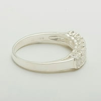 Britanci izrađeni sterling srebrnim kubičnim cirkonijom Ženski vječni prsten - Opcije veličine - veličina