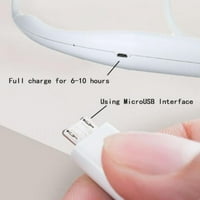 Novobey USB punjivi prenosivi prenosivi ručni izrez bez vratara Personalni mini vrat Dvostruki ventilatori