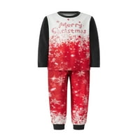 Porodica koja odgovara Božićne pidžame Xmas PJS za odrasle Kids Baby Pismom tiskanog odjeće