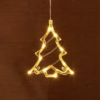 Lierteer božićne LED svjetla visi pobednika sa usisnim čašicom za Xmas Dekoraciju stabla
