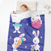 Spring Holiday Baket s jastukom za poklopac kauča za kauč Plišani lagani klima uređaj pokrivač za djecu