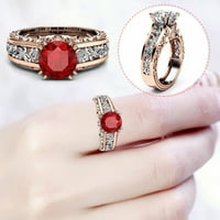 CPTFADH prstenovi za žene dame ring legura sa pozlaćenim 14k ružičastog zlatnog odvajanja za odvajanje nakita