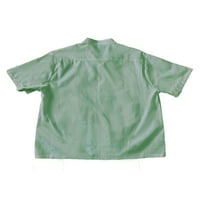 Franhais Men Gumb dolje majice pune boje Ležerne prilike ljeti kratki rukav za plažu Srednja odjeća