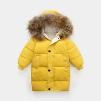 Zgušnjava topla djeca dolje kaput zimski kapuljač dugi dječaci djevojke pamučne jakne odjeća odjeća