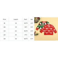 Jesen Kids Baby Girls Božićne pletene džempere Košulja dugih rukava Božićni puloveri pletena