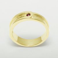 Britanci napravio 9k žuto zlato prirodni prsten od mornog nosača - Veličine opcije - Veličina 12