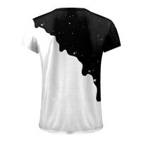 HOMenesgenics majice za muškarce Muška modna ljetna dekolte majica 3D štampanje uzorka kratki rukav