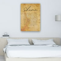Deuteronomija 4- shema Biblijski stih Wall Art Vintage plakati za spavaću sobu Giclee platnene ispisuje
