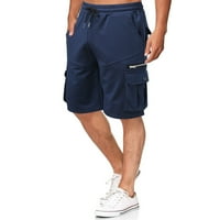 Muški kratke hlače Ležerne prilike za ljetne muške ljetne pamučne pakete s pet bodova Multi-džepni patentni